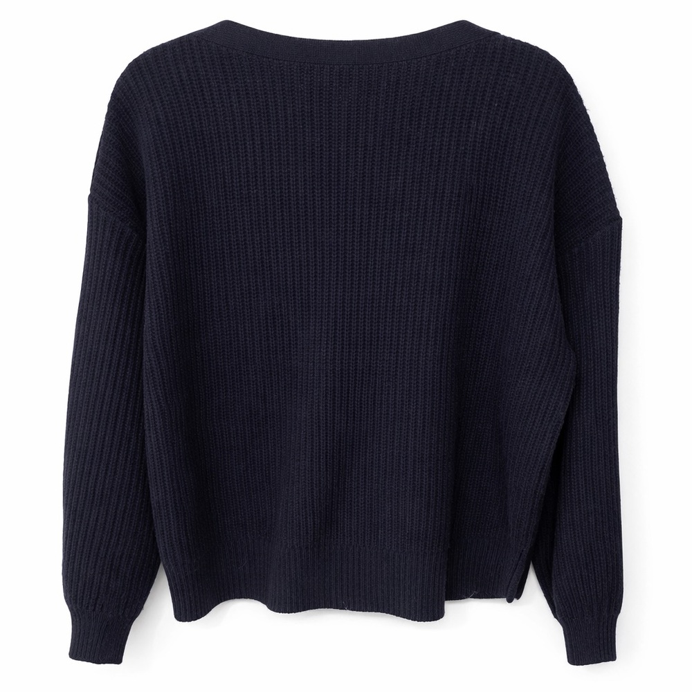 Madewell Midnight Blue Women’s Ribbed Knit Sweater – XL - Picture 4 of 9